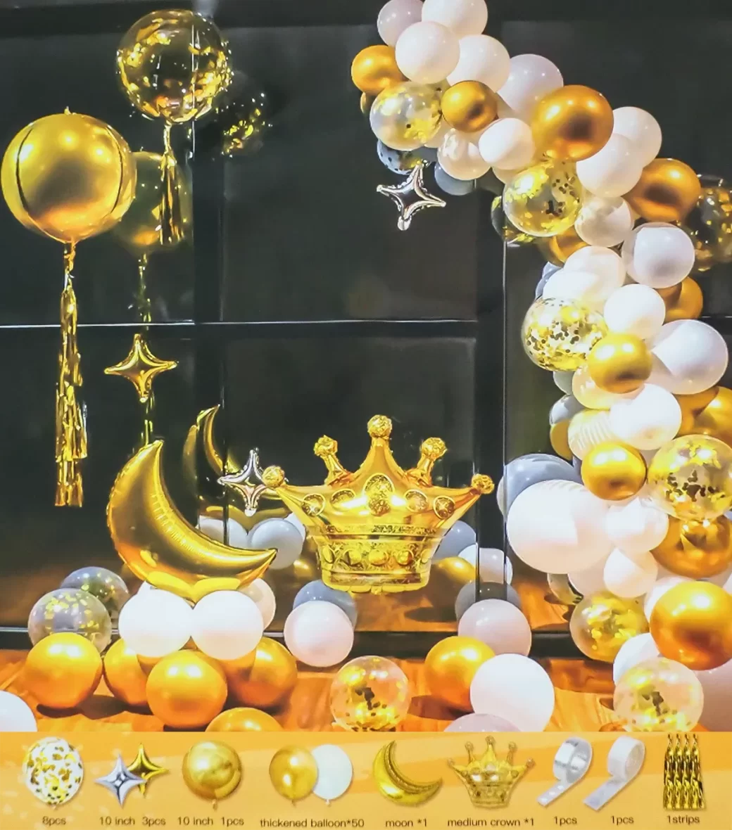 1874-set-arcada-baloane-in-nuante-auriu-si-alb-cu-baloane-folie-coronita-luna-stele-1