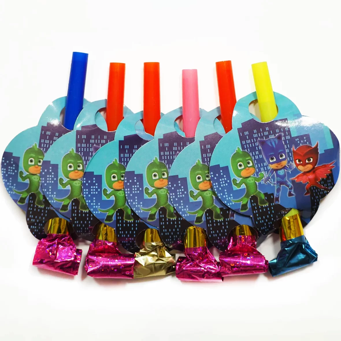 Set 6 suflatori Eroi in Pijamale