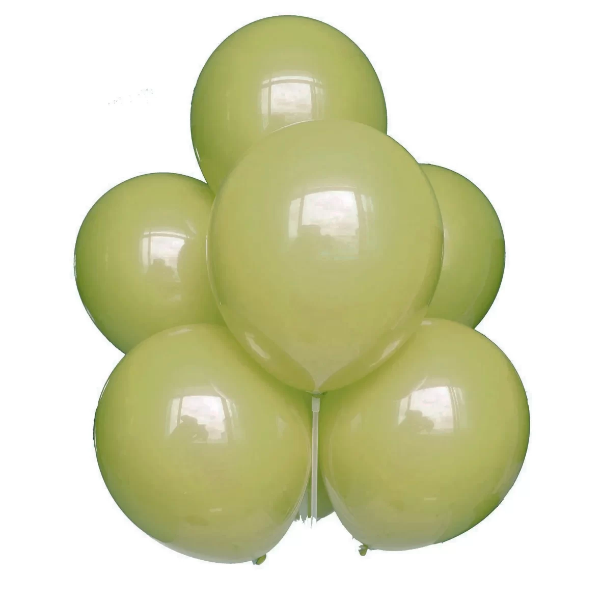 Set 10 baloane latex Verde Kaki, 25 cm