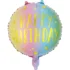 Balon folie model Happy Birthday, curcubeu, rotund, 45 cm