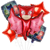 2009-set-5-baloane-folie-cu-figurina-eroi-in-pijamale-rosu