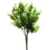 Buchet flori artificiale, alb-verde, 30 cm