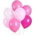 Set aranjament bundle cu 10 baloane latex in nuante de roz