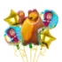 Set aranjament bundle 5 baloane folie Masha si Ursul