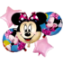 Set aranjament bundle 5 baloane folie Minnie