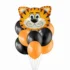Set aranjament bundle 9 baloane folie si latex cap Tigrisor