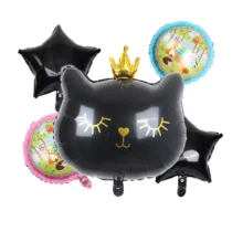 Set 5 baloane cap pisica