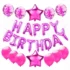 Set aranjament bundle 25 baloane folie si latex Happy Birthday