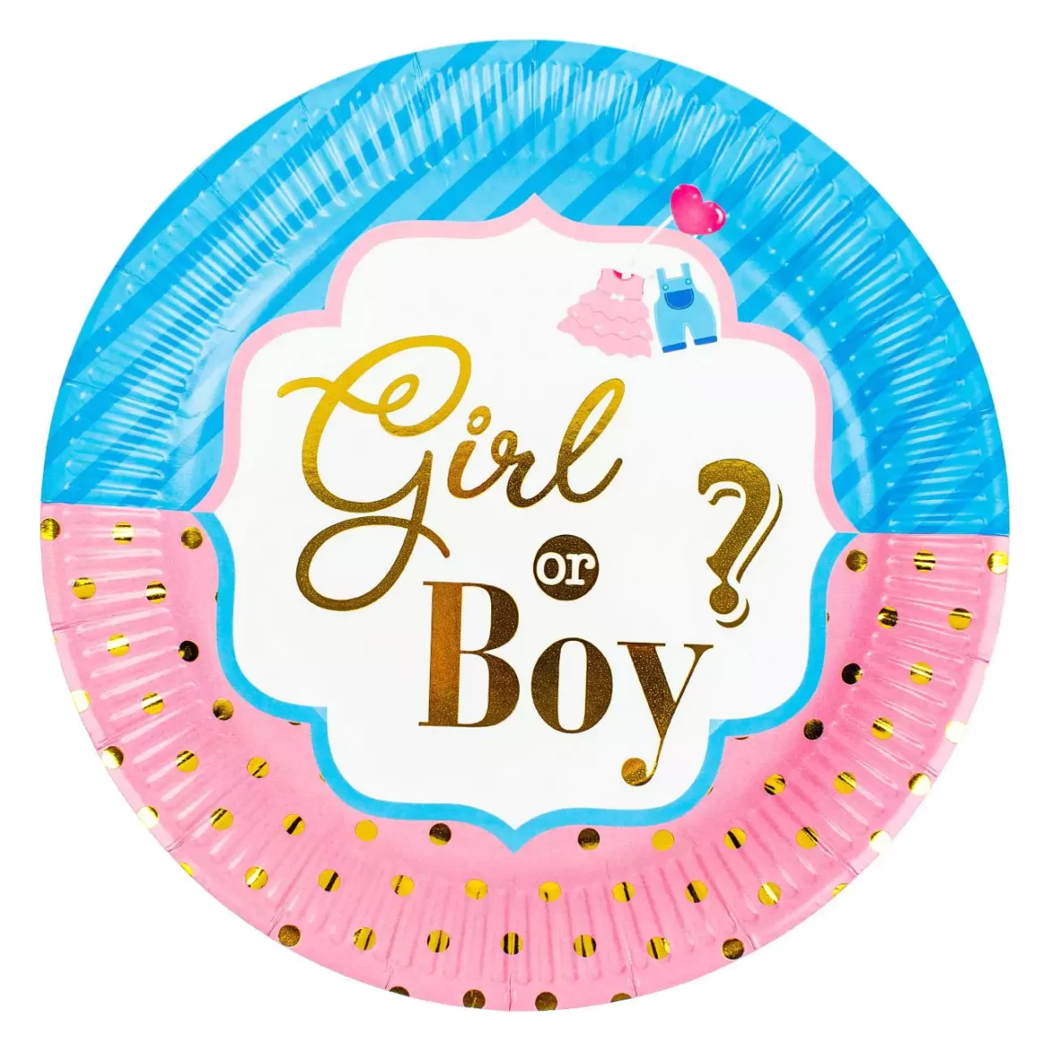 Set 6 farfurii Gender Reveal / Boy or Girl