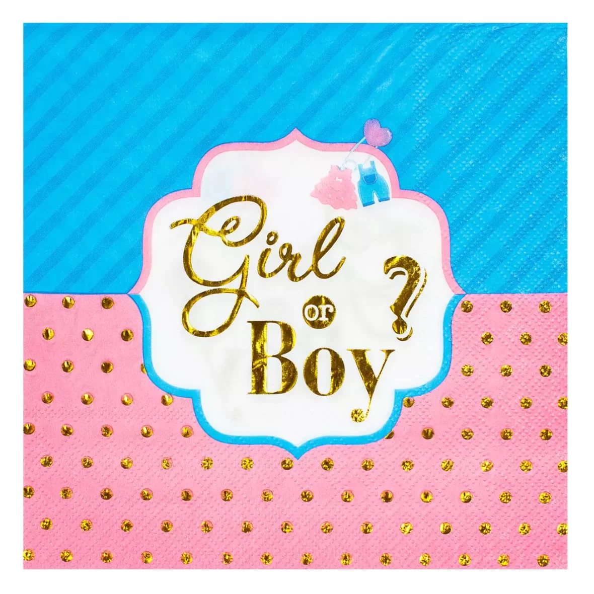 Set 12 servetele Gender Reveal / Boy or Girl