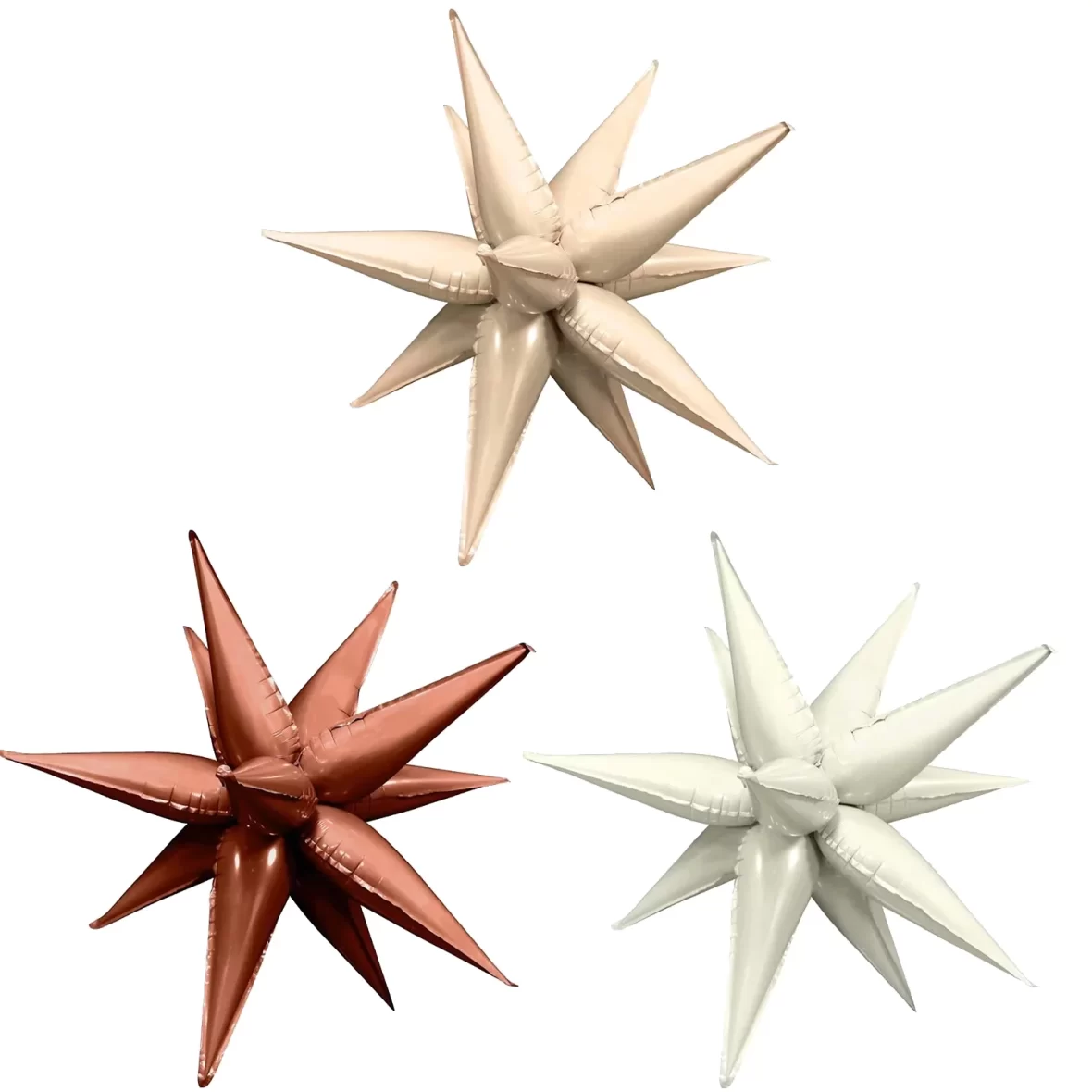 Baloane folie Stele 3D cu tepi detasabili, 100 cm