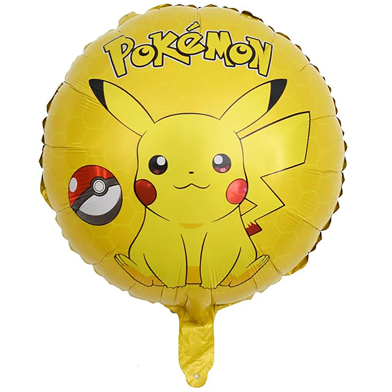 Balon folie Pokemon, rotund, 45 cm
