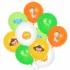 Set 10 baloane latex cu animalute Jungle Party, 30 cm