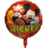 Balon folie Mickey Happy Birthday, rotund, 56 cm