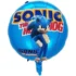 Balon folie Sonic, rotund, 45 cm