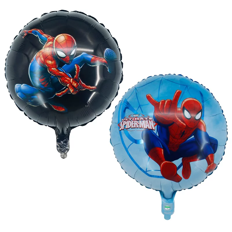 Balon folie Spiderman, double sided, rotund, 45 cm