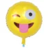 Balon folie Smiley, rotund, 45 cm