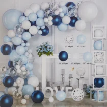 2350-set-arcada-107-baloane-albastru-argintiu-alb-cu-baloane-confetti-si-accesorii