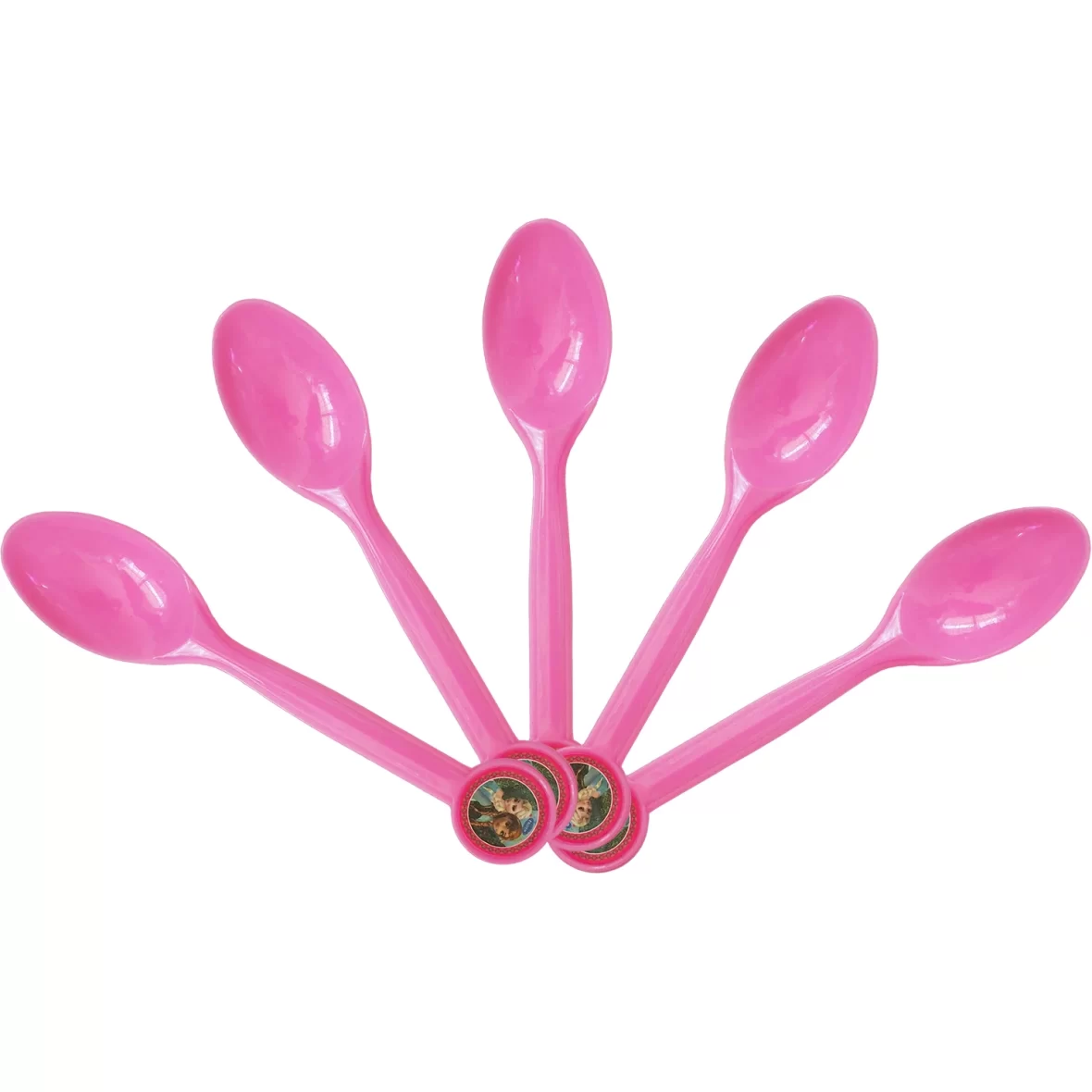 Set 10 lingurite Frozen, roz