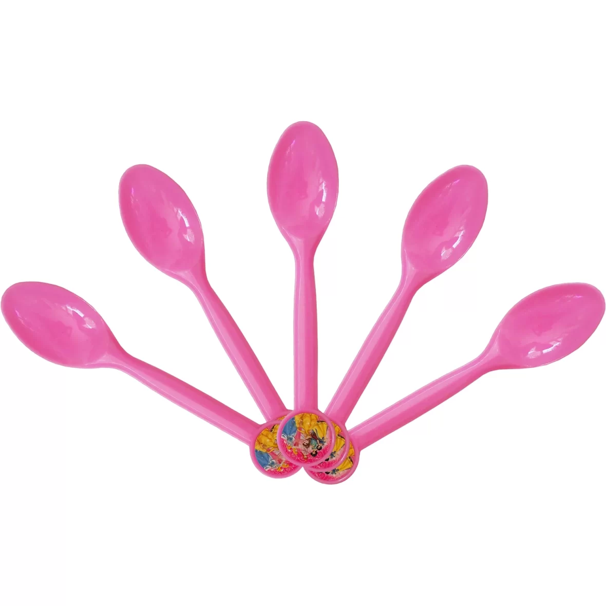 Set 10 lingurite Printese, roz