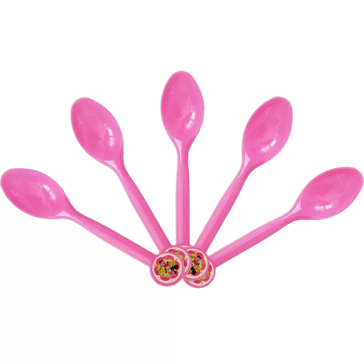 Set 10 lingurite Minnie, roz
