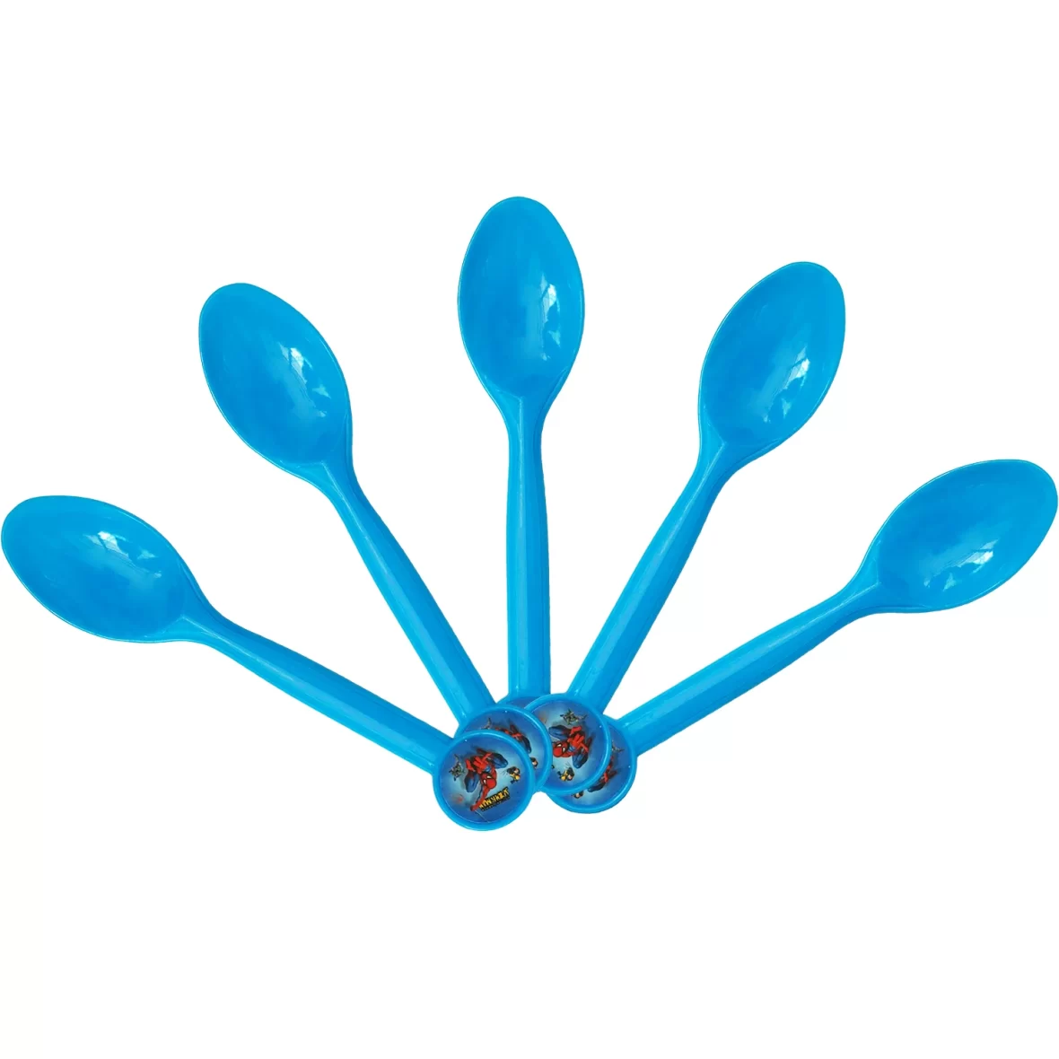 Set 10 lingurite Spiderman, albastre