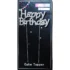 Topper Happy Birthday metalic cu pietricele, 17 cm