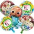 Set aranjament bundle 5 baloane folie Cocomelon double sided