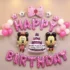 Set aranjament bundle 38 baloane HAPPY BIRTHDAY Mickey si Minnie