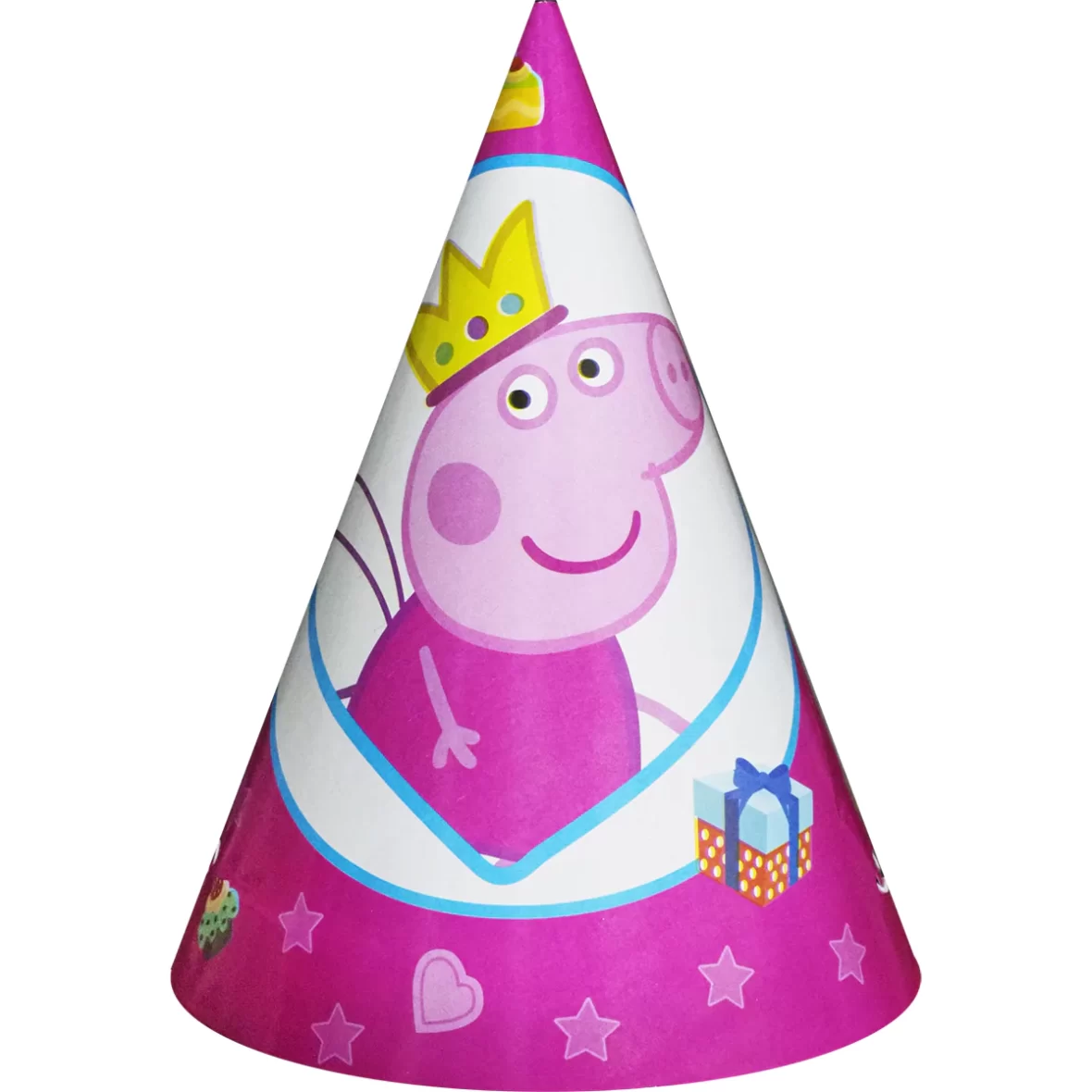 Set Coifuri Petrecere Copii Peppa Pig cu Coronita, Roz (6 coifuri)