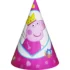 Set Coifuri Petrecere Copii Peppa Pig cu Coronita, Roz (6 coifuri)