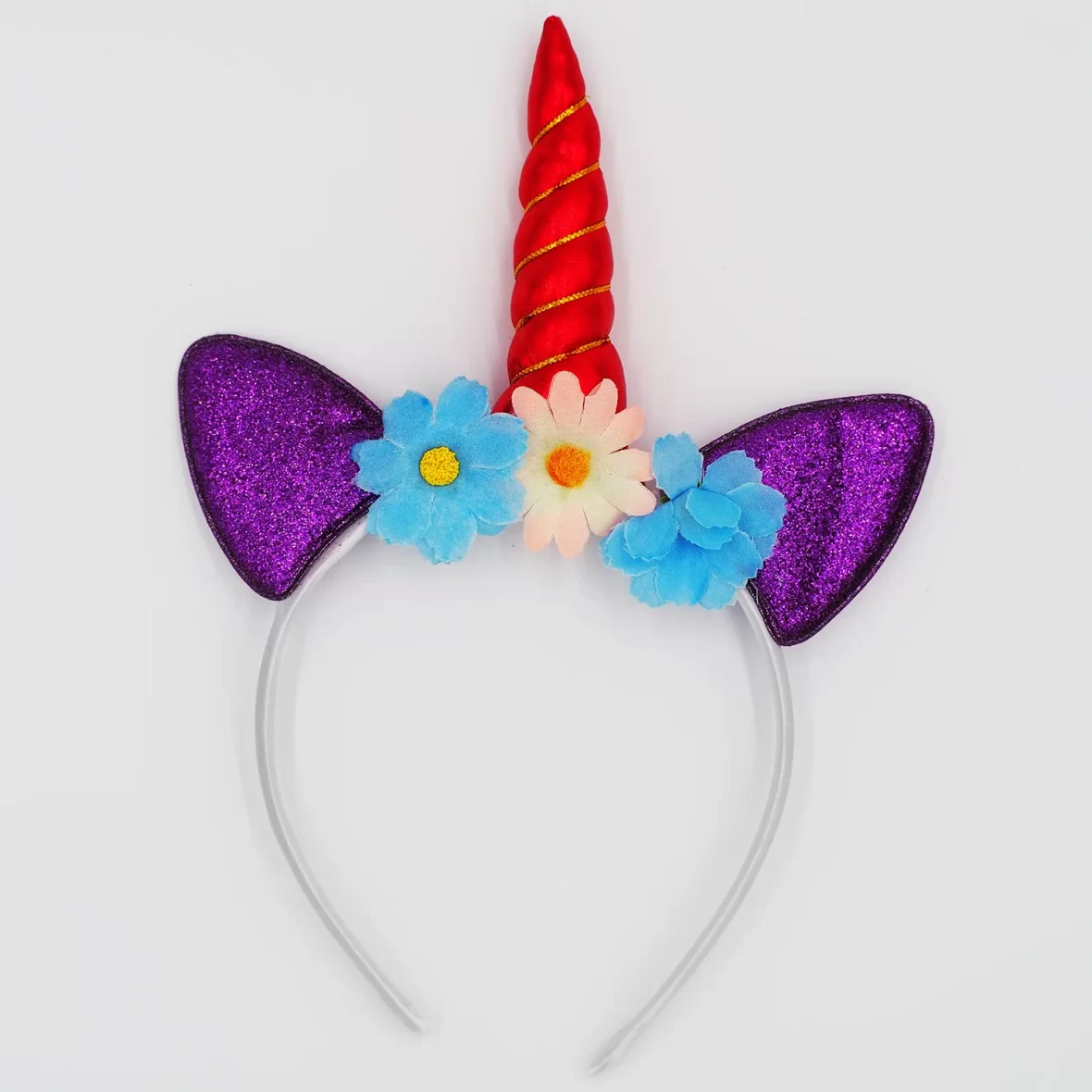 Bentita Unicorn cu Corn, Urechiuse si floricele