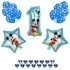 Set aranjament bundle Cifra 1 Mickey, baloane folie si latex si Ghirlanda Happy Birthday