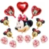 Set aranjament bundle 14 baloane folie si latex Minnie