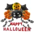 Set aranjament bundle 16 baloane folie si latex HAPPY HALLOWEEN si decor Lilieci