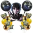Set aranjament bundle 17 baloane folie si latex, marmorate, Wednesday