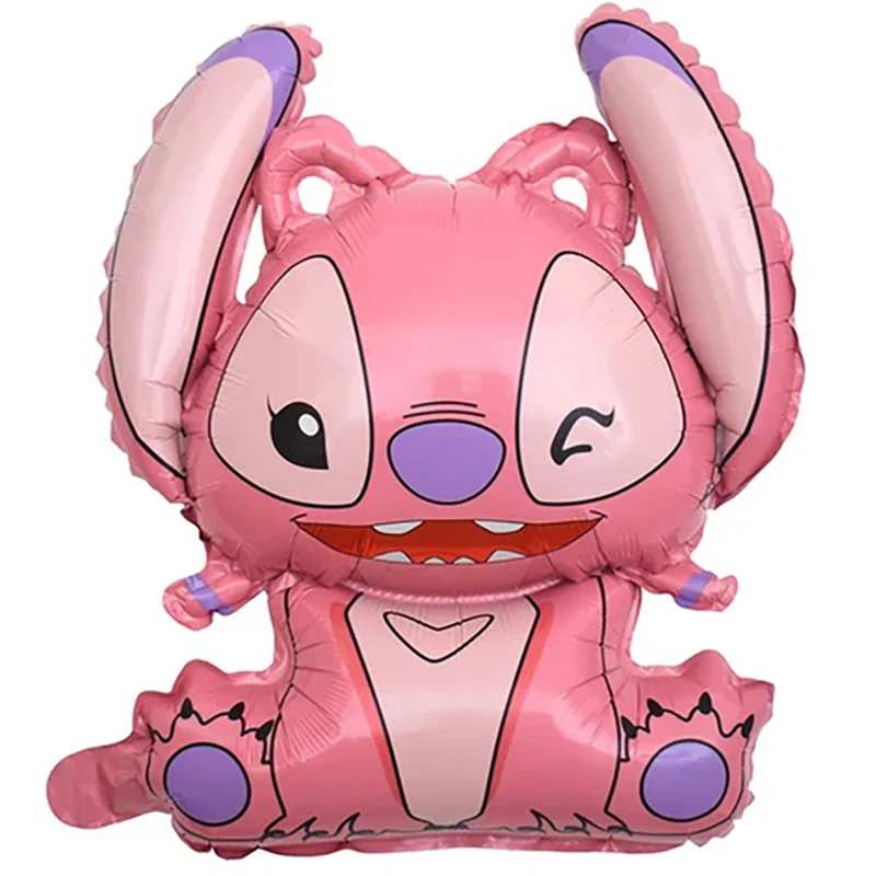 Balon folie figurina Stitch roz, 50 cm