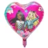 Balon folie inimioara Barbie, 45 cm