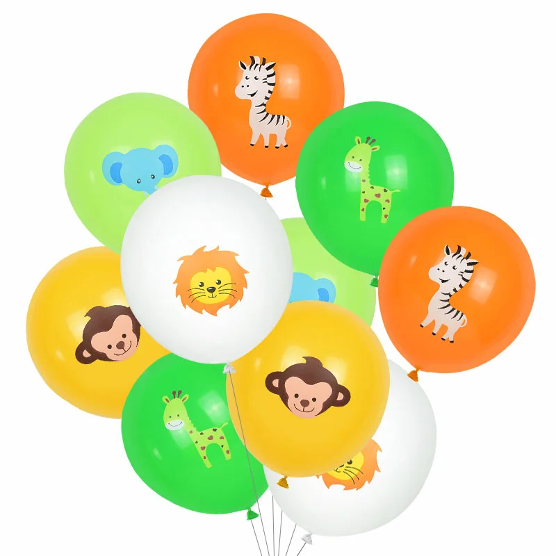 Baloane latex Jungle Party, mixte, 30 cm