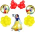 Set aranjament bundle 43 de baloane folie si latex Alba ca Zapada