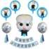Set aranjament bundle 7 baloane folie si latex Baby Boss cu Ghirlanda decorativa Happy Birthday