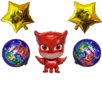 2549b-set-aranjament-bundle-5-baloane-folie-eroi-in-pijamale-cu-stelute-aurii-la-multi-ani