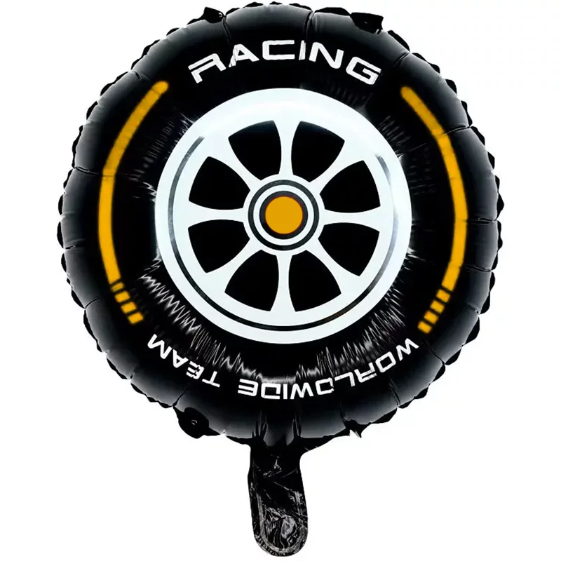 Balon folie Roata Masina, rotund, 45 cm