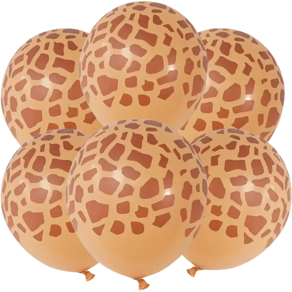 Set 10 baloane latex Animal Print, model Girafa, 30 cm