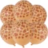 Set 10 baloane latex Animal Print, model Girafa, 30 cm
