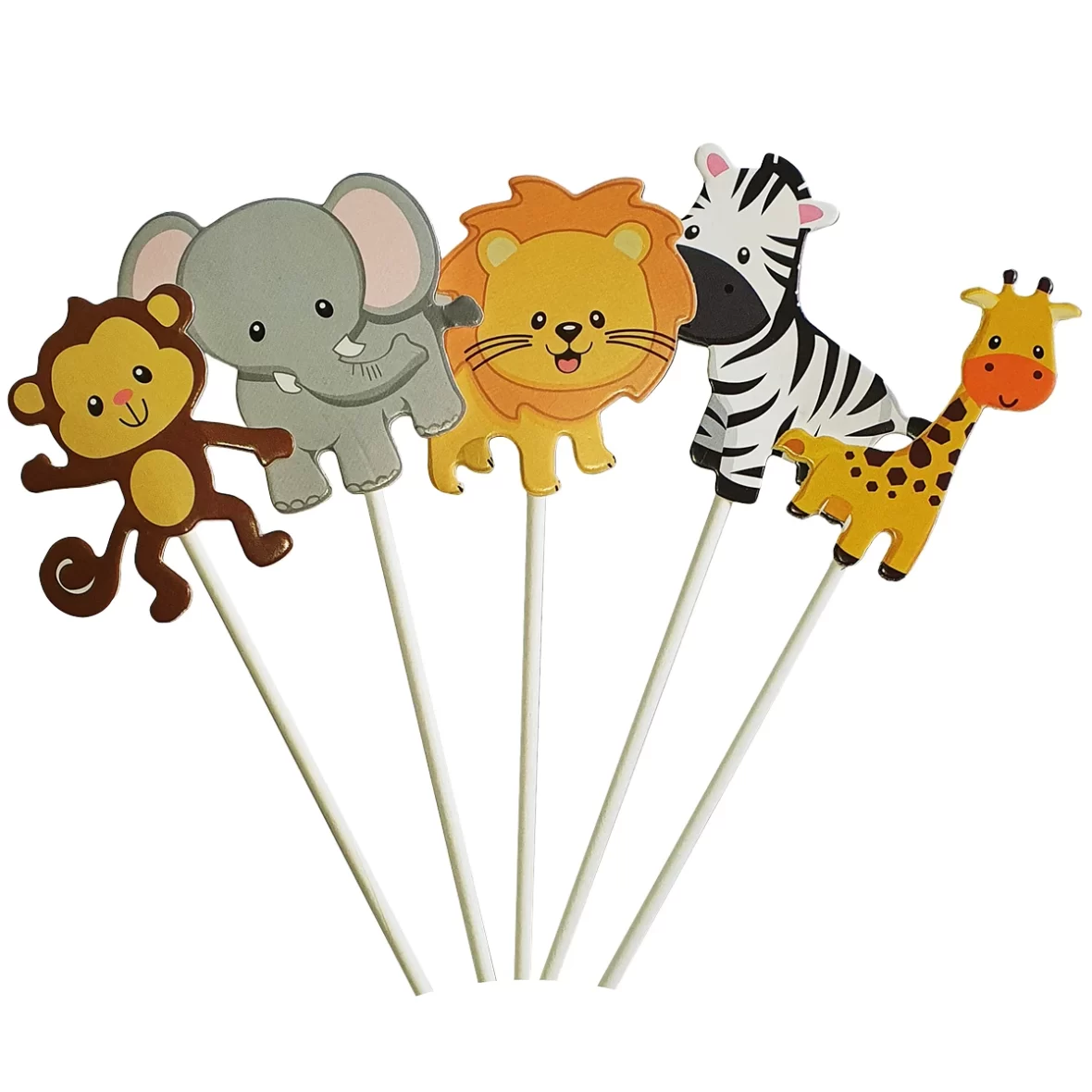 Set 5 decoratiuni tort Jungle Party