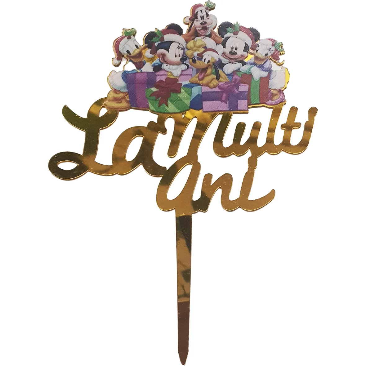 Topper Tort La Multi Ani, Mickey Mouse si Prietenii 17 cm