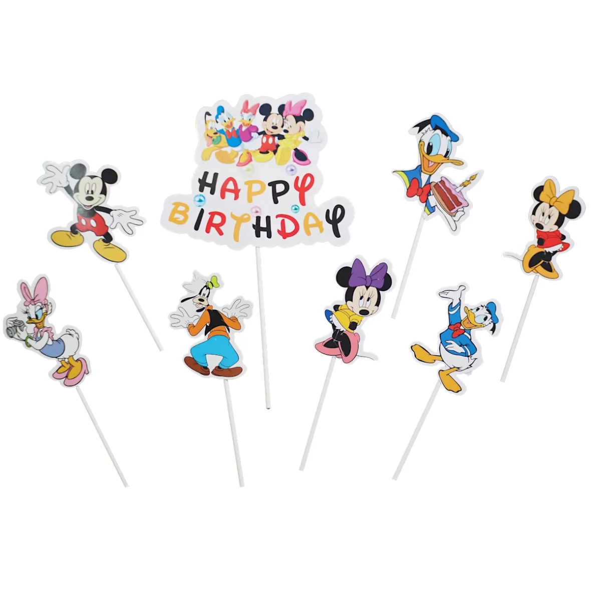 Set 8 decoratiuni tort cu Personaje Disney