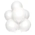 Set 10 baloane latex, Alb, 25 cm