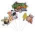 Set 6 Decoratiuni Tort Jungle Party